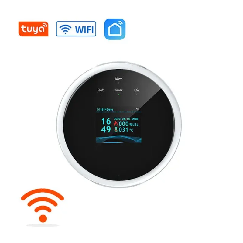 Tuya Wifi Leak With Temperature Function Combustible Gas Detectors Support Home Smart Life Natural Gas Alarm Sensor LCD Display
Tuya Wifi Leak With Temperature Function Combustible Gas Detectors Support Home Smart Life Natural Gas Alarm Sensor LCD Display