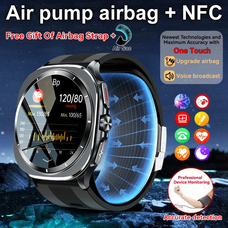 2025 New Health Nursing Accurate Measure Blood pressure Smart Watch With Air pump airbag Blood lipids Uric acid Smartwatch Men
2025 New Health Nursing Accurate Measure Blood pressure Smart Watch With Air pump airbag Blood lipids Uric acid Smartwatch Men