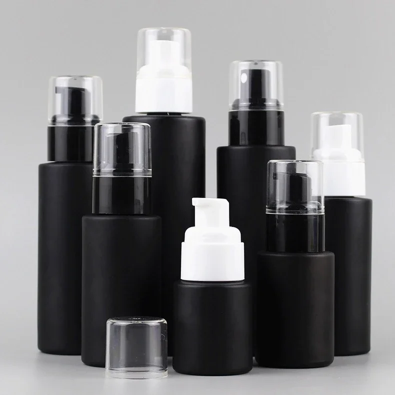 Round Flat Essential Oil Bottles with Plastic Caps Matte Black Frosted Lotion Frosted Glass Perfume Spray Bottle Lotion Bottle
Round Flat Essential Oil Bottles with Plastic Caps Matte Black Frosted Lotion Frosted Glass Perfume Spray Bottle Lotion Bottle