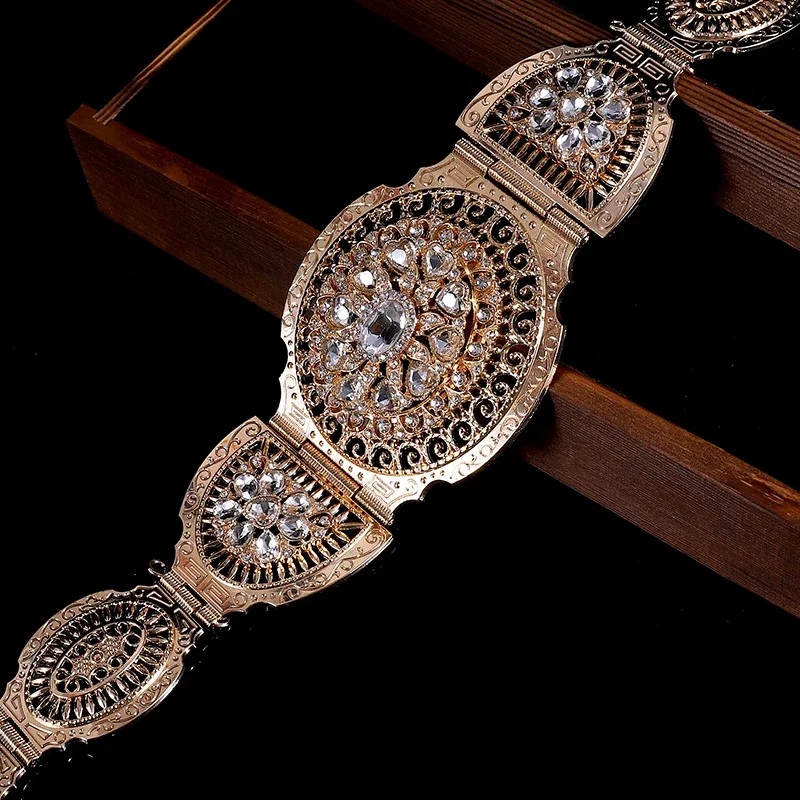 New Heart Shape Rhinestone Gold Color Chain Belts for Women Turkish Caftan Belts Arabic Moroccan Wedding Belts
New Heart Shape Rhinestone Gold Color Chain Belts for Women Turkish Caftan Belts Arabic Moroccan Wedding Belts