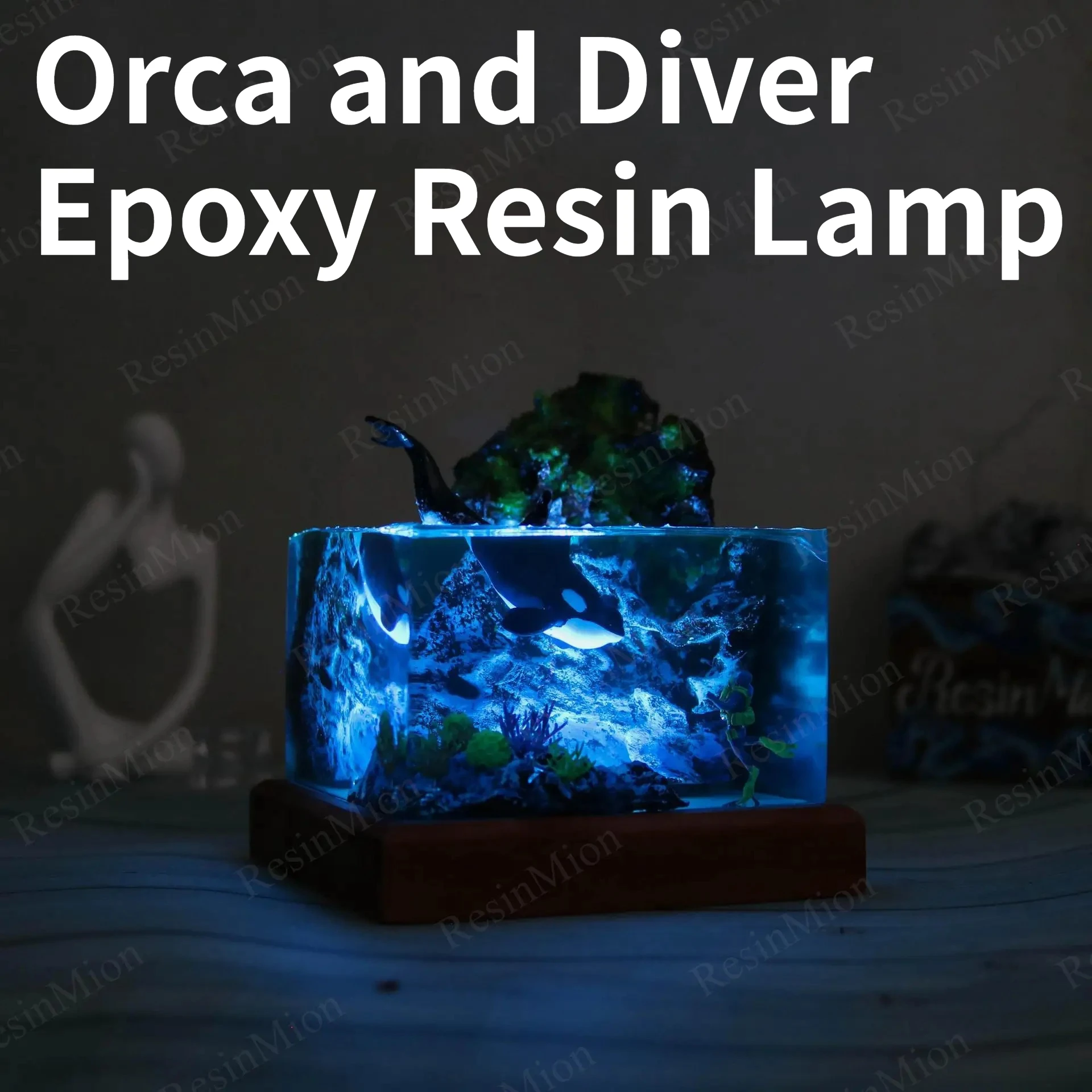 NEW Orca and Diver Epoxy Resin Ornament Lamp Home Decoration Craft Ornament Special Festival Gift
NEW Orca and Diver Epoxy Resin Ornament Lamp Home Decoration Craft Ornament Special Festival Gift