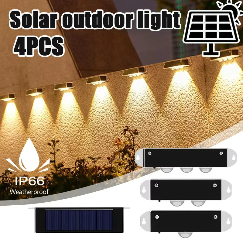 4PCS Outdoor Solar Waterproof Wall Lamp for Home Courtyard Balcony Yard Fence Patio Garden Night Light
4PCS Outdoor Solar Waterproof Wall Lamp for Home Courtyard Balcony Yard Fence Patio Garden Night Light