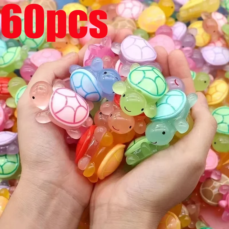 60Pcs 3.2CM Cute Mini Luminous Turtle Ornaments Glowing in The Dark Miniatures Turtle Micro Landscape Kids Toys Home Decor Gift 
60Pcs 3.2CM Cute Mini Luminous Turtle Ornaments Glowing in The Dark Miniatures Turtle Micro Landscape Kids Toys Home Decor Gift