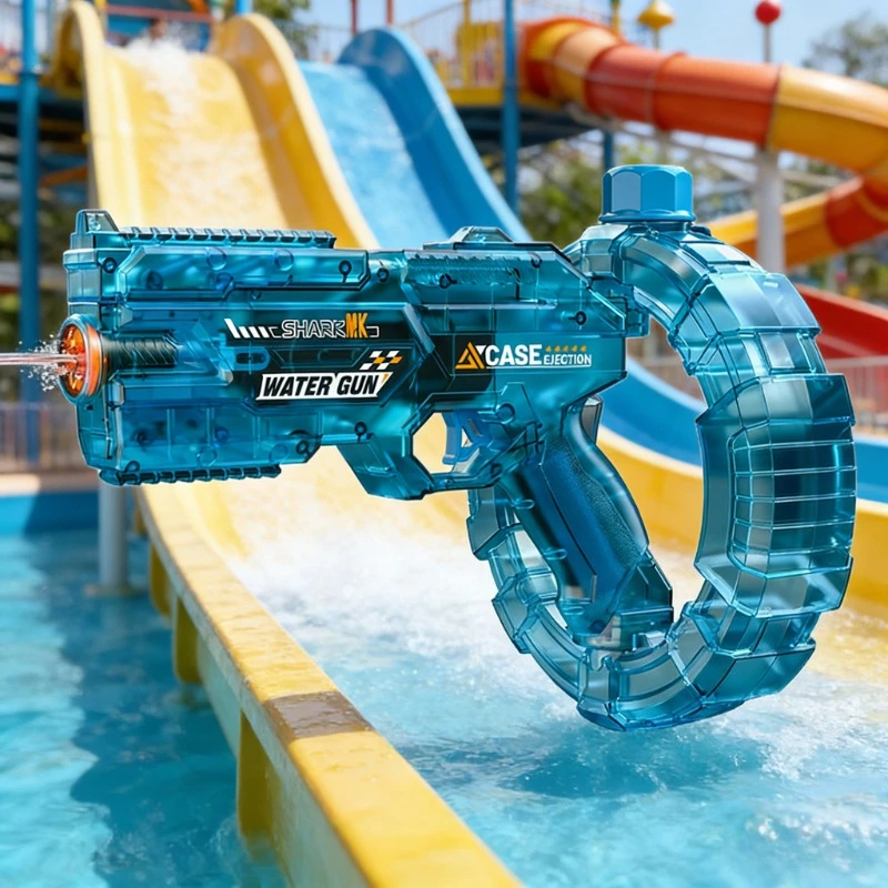Cool Automatic Electric Water Gun with Light Large Capacity Outdoor Water Toy for Summer Fun
Cool Automatic Electric Water Gun with Light Large Capacity Outdoor Water Toy for Summer Fun