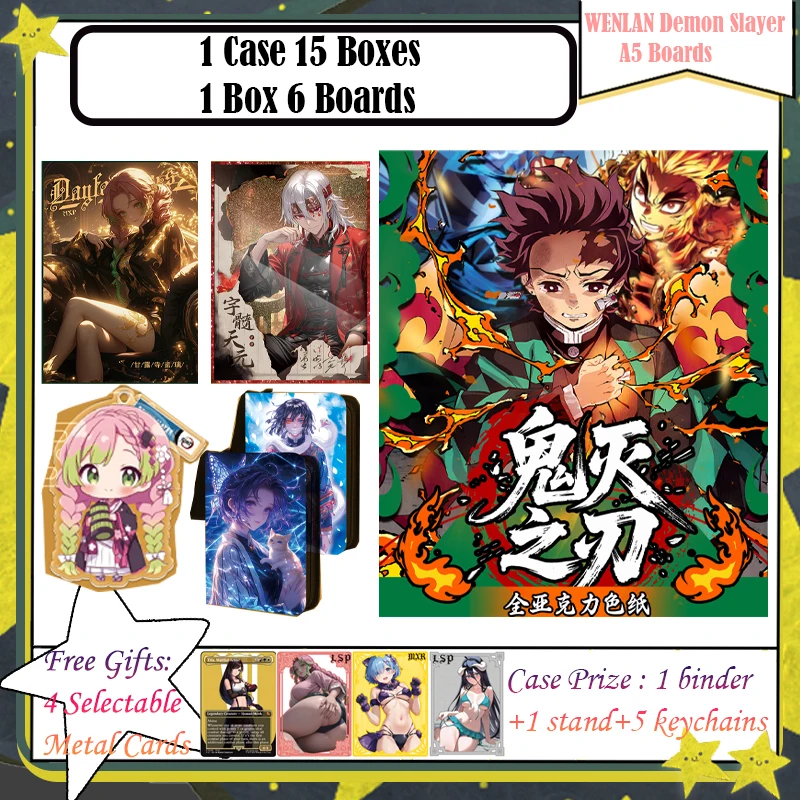 WENLAN Demon Slayer A5 Цветная бумага Аниме Kimetsu Yaiba Tanjirou Kamado Nezuko Card Детский подарок Карты Demon Slayer
WENLAN Demon Slayer A5 Цветная бумага Аниме Kimetsu Yaiba Tanjirou Kamado Nezuko Card Детский подарок Карты Demon Slayer