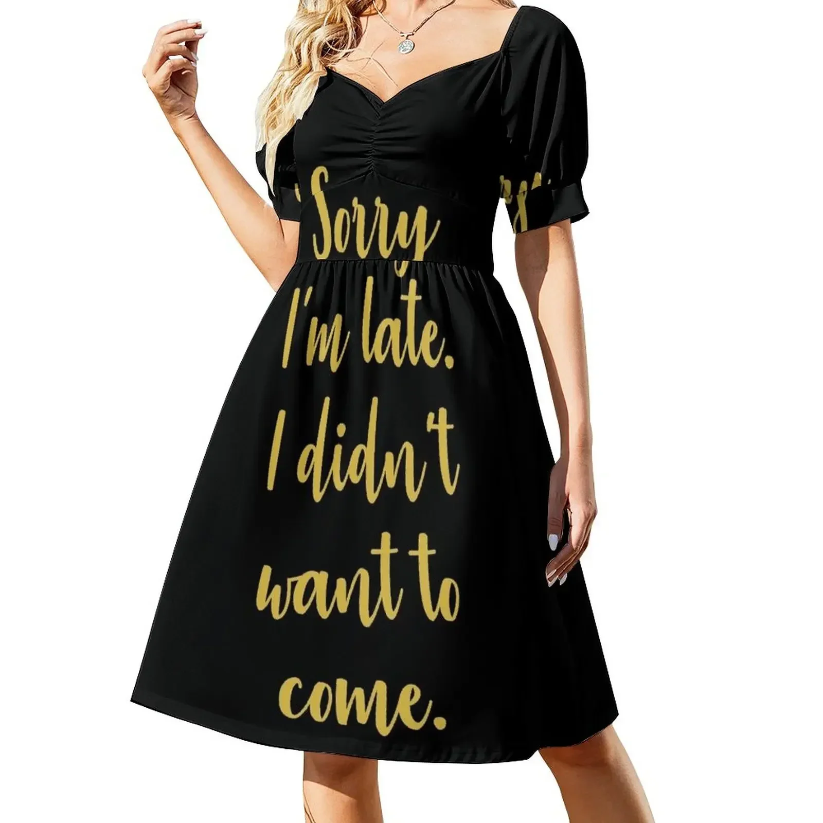 Sorry I'm late - GOLD Short-Sleeved Dress Aesthetic clothing dresses for women 2025 Female clothing women dresses Dress
Sorry I'm late - GOLD Short-Sleeved Dress Aesthetic clothing dresses for women 2025 Female clothing women dresses Dress