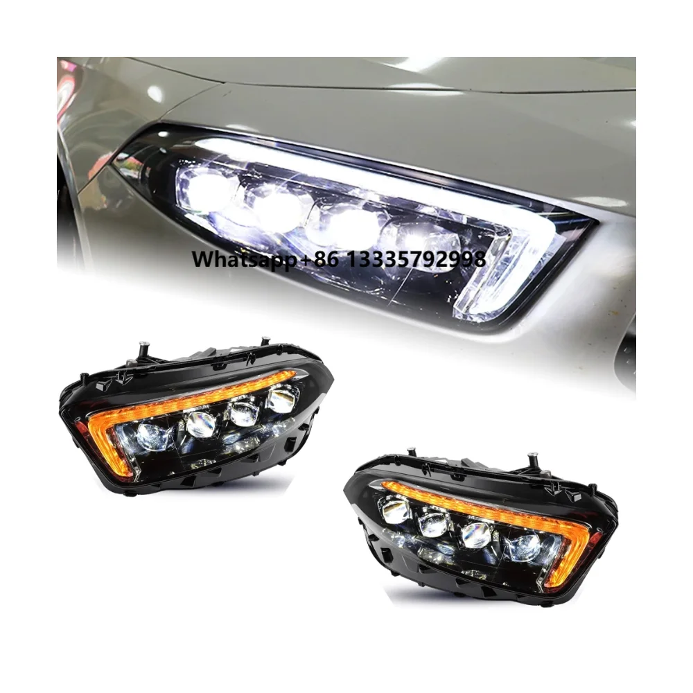 For Benz W177 LED Headlight 2019 2020 2021 Headlights A180 A200 A220 DRL Turn Signal High Beam Angel Eye Projector Head Lamp
For Benz W177 LED Headlight 2019 2020 2021 Headlights A180 A200 A220 DRL Turn Signal High Beam Angel Eye Projector Head Lamp
