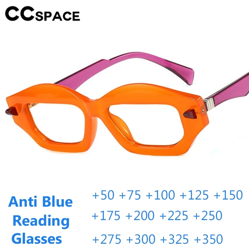 Small Size Anti Blue Light Reading Glasses Women Rectangle Punk Resin Presbyopic Eyeglasses Custom Diopter +50~+600 #301371
Small Size Anti Blue Light Reading Glasses Women Rectangle Punk Resin Presbyopic Eyeglasses Custom Diopter +50~+600 #301371