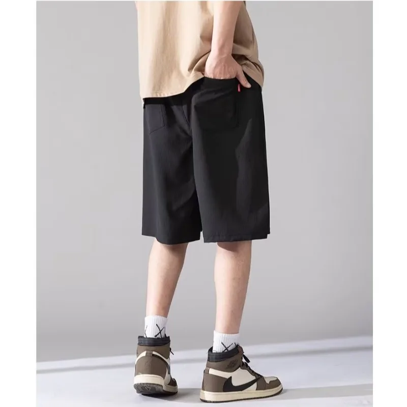 Loose Ice Silk Qui Dry Thin Five-Quarter Length Spor Casual orts for Boys in Summer Straight Leg Elastic Waisand
Loose Ice Silk Qui Dry Thin Five-Quarter Length Spor Casual orts for Boys in Summer Straight Leg Elastic Waisand