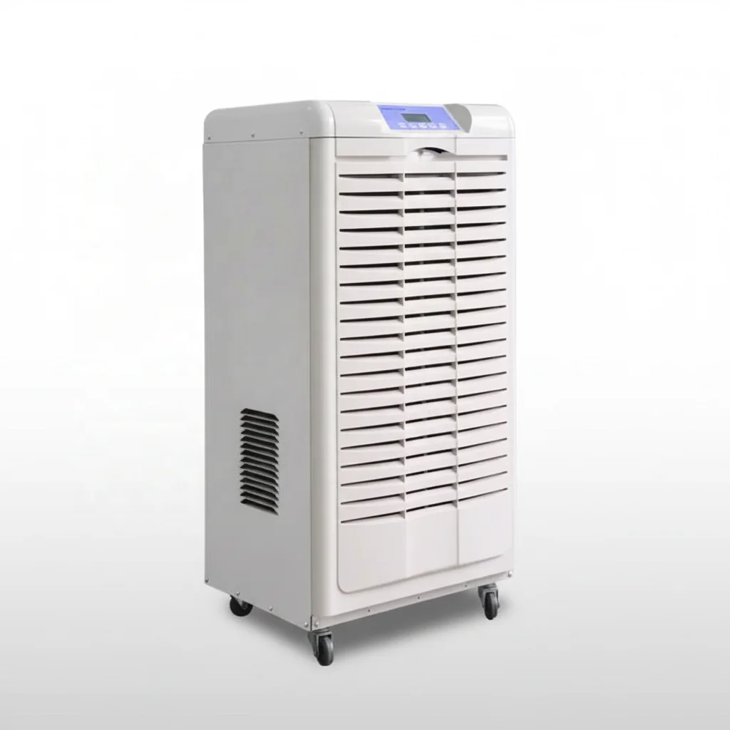 New Powerful Electric Plastic 90L/138L R410A Industrial Dehumidifier With Auto Defrost And Timer For Use
New Powerful Electric Plastic 90L/138L R410A Industrial Dehumidifier With Auto Defrost And Timer For Use
