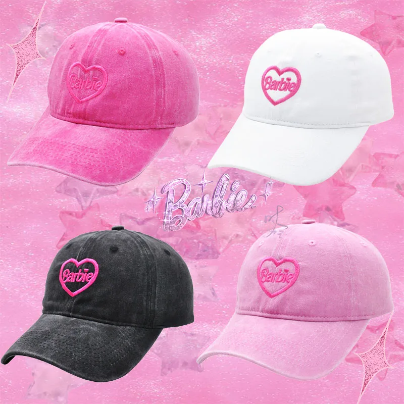 Barbie Baseball Cap Kawaii Distress Trendy Movie Decoration Stylish Cowboy Hat Fashion Lovely Girls Gift Colorful Pink Y2K Style
Barbie Baseball Cap Kawaii Distress Trendy Movie Decoration Stylish Cowboy Hat Fashion Lovely Girls Gift Colorful Pink Y2K Style