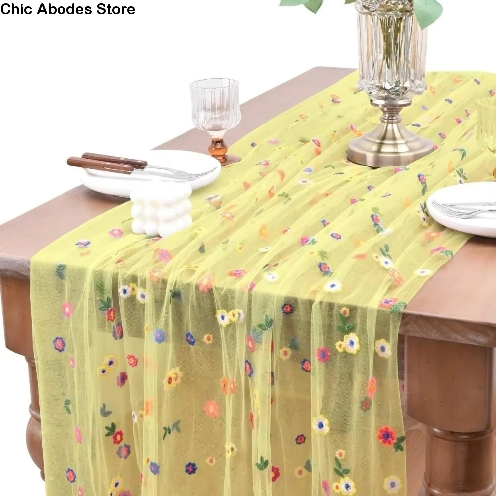 Винтажная дорожка для стола с вышивкой «Ромашка», полупрозрачная элегантная скатерть с цветочным принтом, длинная, легко чистящаяся, красочная крышка для стола
Винтажная дорожка для стола с вышивкой «Ромашка», полупрозрачная элегантная скатерть с цветочным принтом, длинная, легко чистящаяся, красочная крышка для стола