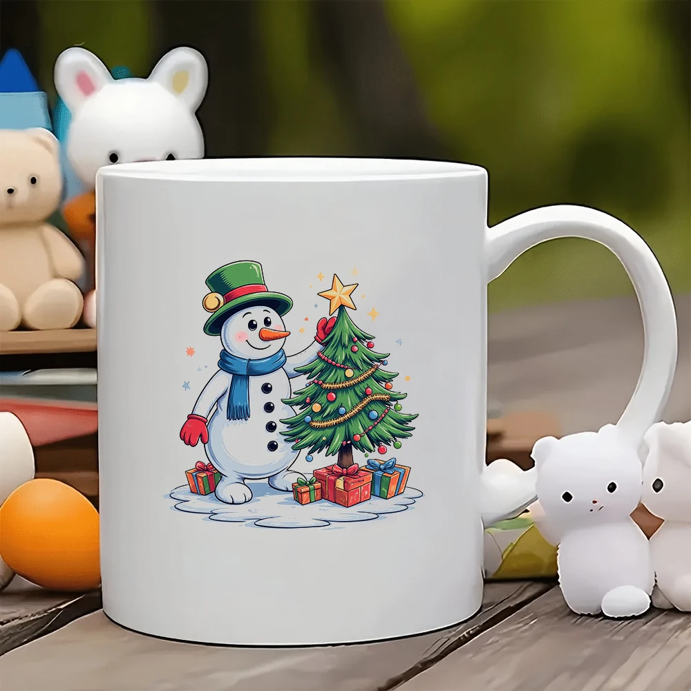 11oz Cup Snowman Christmas Tree Illustration Mug Kids Water Cup Family Office Coffee Cup Christmas Gift Set
11oz Cup Snowman Christmas Tree Illustration Mug Kids Water Cup Family Office Coffee Cup Christmas Gift Set