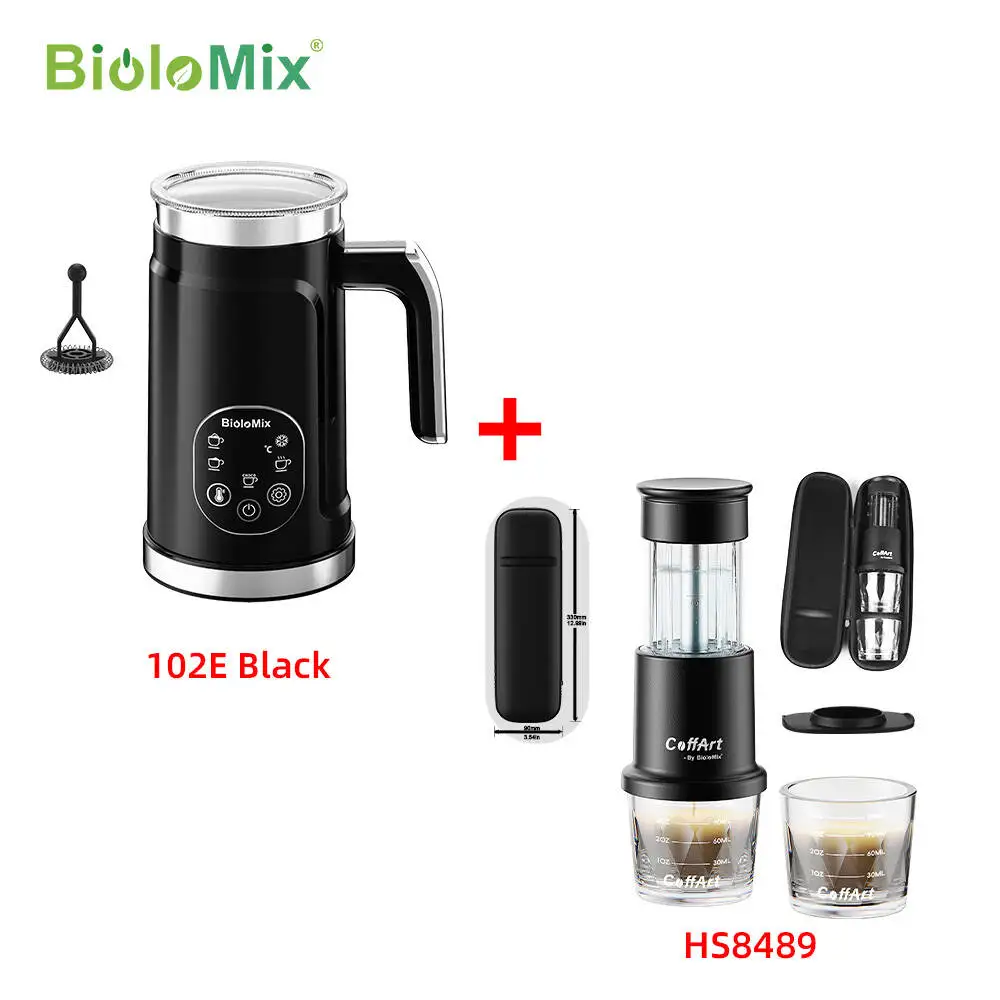 BioloMix Espresso Coffee Machine 2-in-1 Capsule Coffee Maker for Car & Home Camping - Compatible with Capsules & Ground Coffee
BioloMix Espresso Coffee Machine 2-in-1 Capsule Coffee Maker for Car & Home Camping - Compatible with Capsules & Ground Coffee