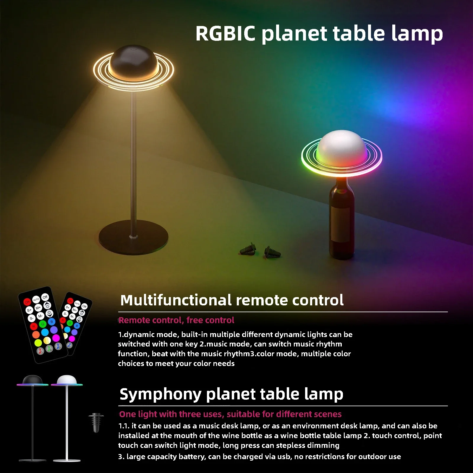 Modern Creative RGB Plant Desk Lamp Atmospheric Charging LED Table Lamp with Remote Control for Bedroom Bedside Bar Home Decor
Modern Creative RGB Plant Desk Lamp Atmospheric Charging LED Table Lamp with Remote Control for Bedroom Bedside Bar Home Decor