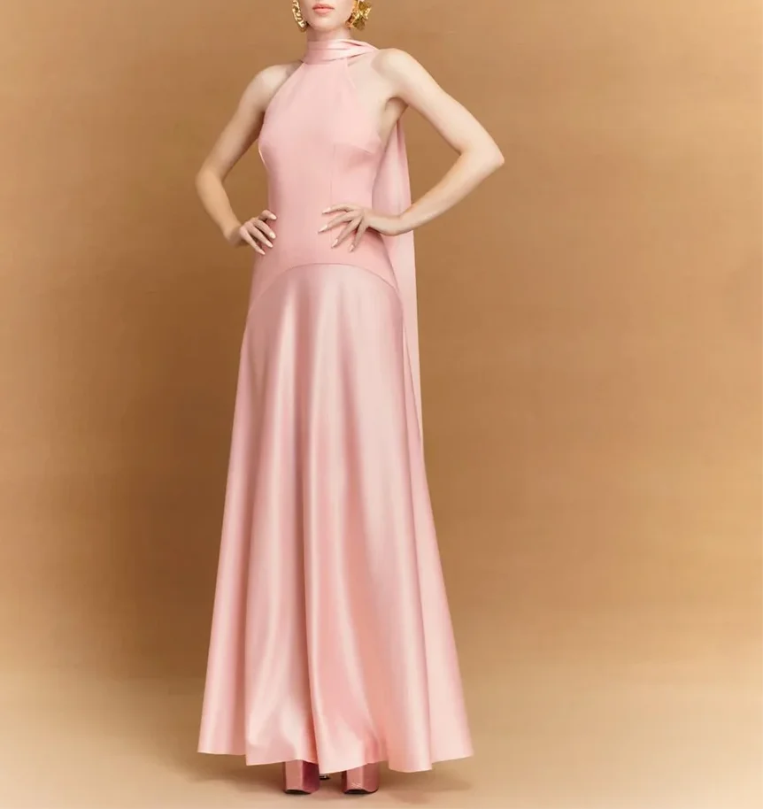 QRCustomized Pink Evening Dresses for Women Girls Halter Neck Ankle Length A-Line Prom Formal Wedding Guest Special Events Gala
QRCustomized Pink Evening Dresses for Women Girls Halter Neck Ankle Length A-Line Prom Formal Wedding Guest Special Events Gala