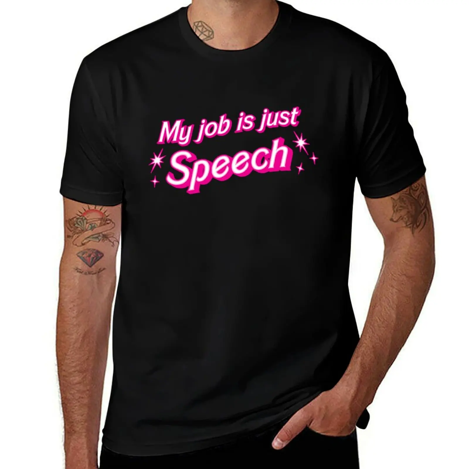 My job is just ... speech T-Shirt essential t shirt anime tshirt man t shirt cotton high quality T-Shirt
My job is just ... speech T-Shirt essential t shirt anime tshirt man t shirt cotton high quality T-Shirt