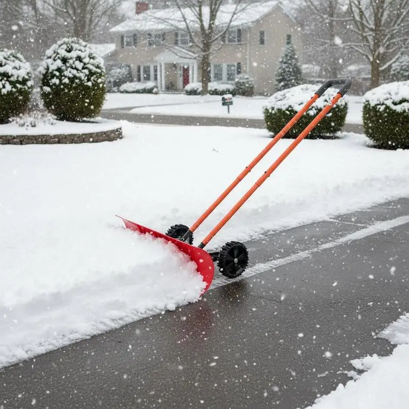 Snow Pusher Shovel with Wheels, 37.8 in Wheeled Snowplow Shovel with Bi-Directional Angled Blade & 90° Adjustable Handle, Durable Plastic Winter Shovels, Portable Snow Removal Tool for Driveway
Snow Pusher Shovel with Wheels, 37.8 in Wheeled Snowplow Shovel with Bi-Directional Angled Blade & 90° Adjustable Handle, Durable Plastic Winter Shovels, Portable Snow Removal Tool for Driveway