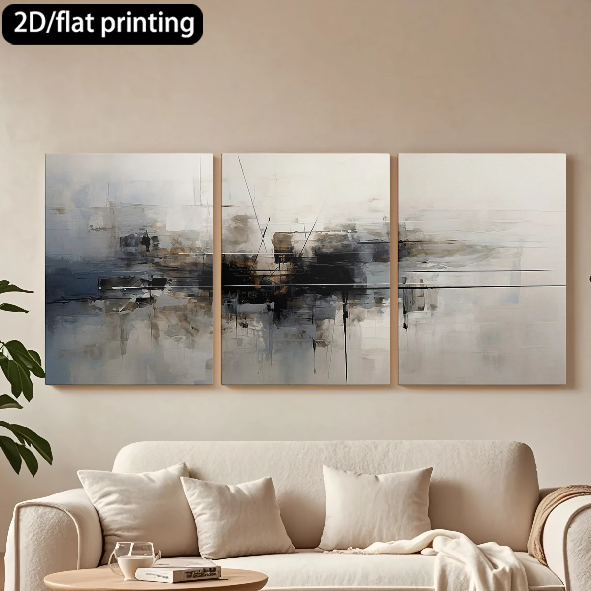 2D flat printing 3pc wooden frame canvas decorative painting Abstract art, blended shades.Corridor bedroom decoration
2D flat printing 3pc wooden frame canvas decorative painting Abstract art, blended shades.Corridor bedroom decoration