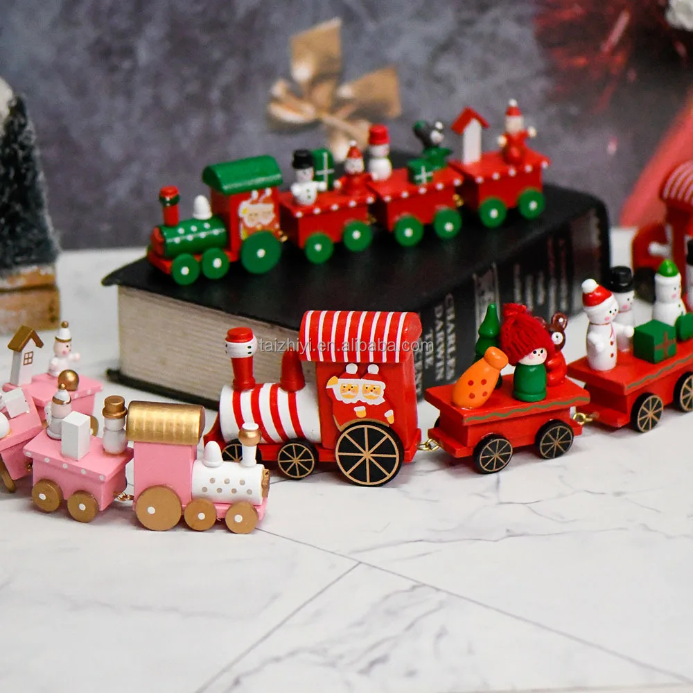 Mini Wooden Painted Christmas Train Kids Gift Christmas Decoration Supplies Christmas Decorations
Mini Wooden Painted Christmas Train Kids Gift Christmas Decoration Supplies Christmas Decorations