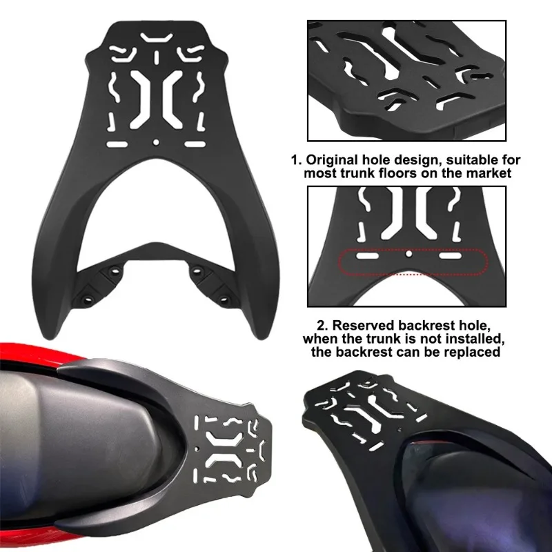 For NMAX155 2020-2026 Aluminum Alloy Rear Rack Tail Box Bracket Thickened Non-Warping Modified Accessories
For NMAX155 2020-2026 Aluminum Alloy Rear Rack Tail Box Bracket Thickened Non-Warping Modified Accessories