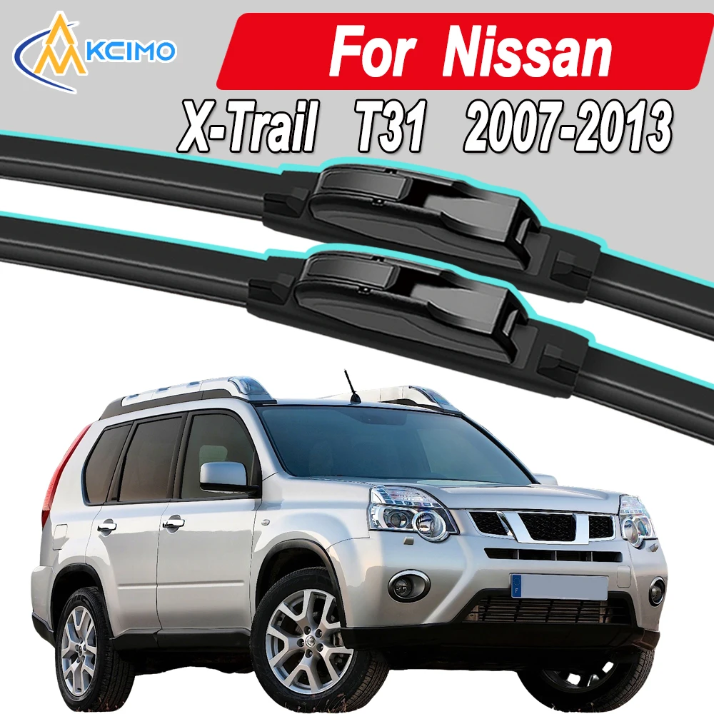 Силиконовые щетки стеклоочистителя автомобиля для Nissan X-Trail Т31 2007-2013 - Всепогодные бесшумные щетки стеклоочистителя, быстроразъемный зажим
Силиконовые щетки стеклоочистителя автомобиля для Nissan X-Trail Т31 2007-2013 - Всепогодные бесшумные щетки стеклоочистителя, быстроразъемный зажим