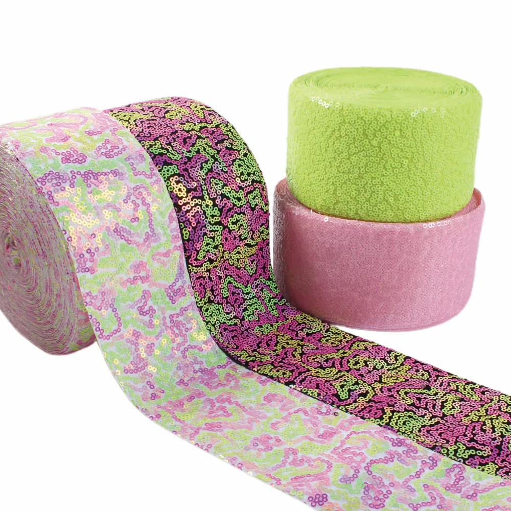 5yards 3inch Sequin Ribbon 75mm Packing for Hairbows DIY Crafts Materials Accessories
5yards 3inch Sequin Ribbon 75mm Packing for Hairbows DIY Crafts Materials Accessories
