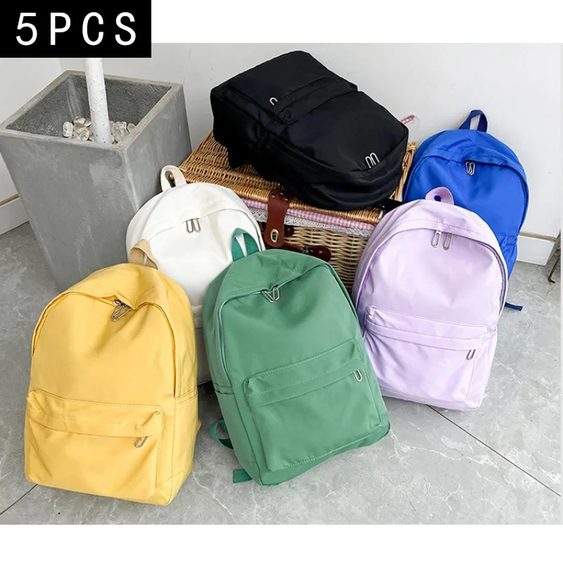 5PCS Fashion Women's Backpack New Simple Solid Color Large Capacity Travel Bag College Junior High School Student Bag Wholesale
5PCS Fashion Women's Backpack New Simple Solid Color Large Capacity Travel Bag College Junior High School Student Bag Wholesale