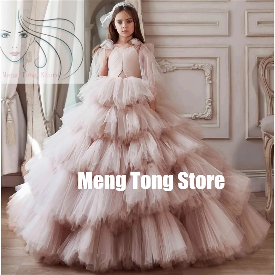 Customized Customized Flower Girl Dresses Light Pink Black Tiered With Tailing Bow Sleeve For Wedding Birthday Party Holy Commun
Customized Customized Flower Girl Dresses Light Pink Black Tiered With Tailing Bow Sleeve For Wedding Birthday Party Holy Commun