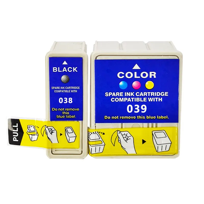 Compatible Ink Cartridge for Epson T038 T039 Stylus C41 C41UX C43UX C43SX C45 CX1500 CX1500V Printer
Compatible Ink Cartridge for Epson T038 T039 Stylus C41 C41UX C43UX C43SX C45 CX1500 CX1500V Printer