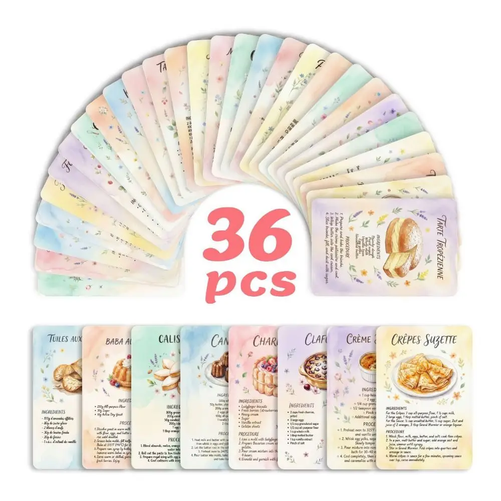 Vintage Dessert Baking Recipe Cards Retro Ingredient Lists Sweet Dessert Recipe Postcards Pocket-Sized Step Instructions
Vintage Dessert Baking Recipe Cards Retro Ingredient Lists Sweet Dessert Recipe Postcards Pocket-Sized Step Instructions