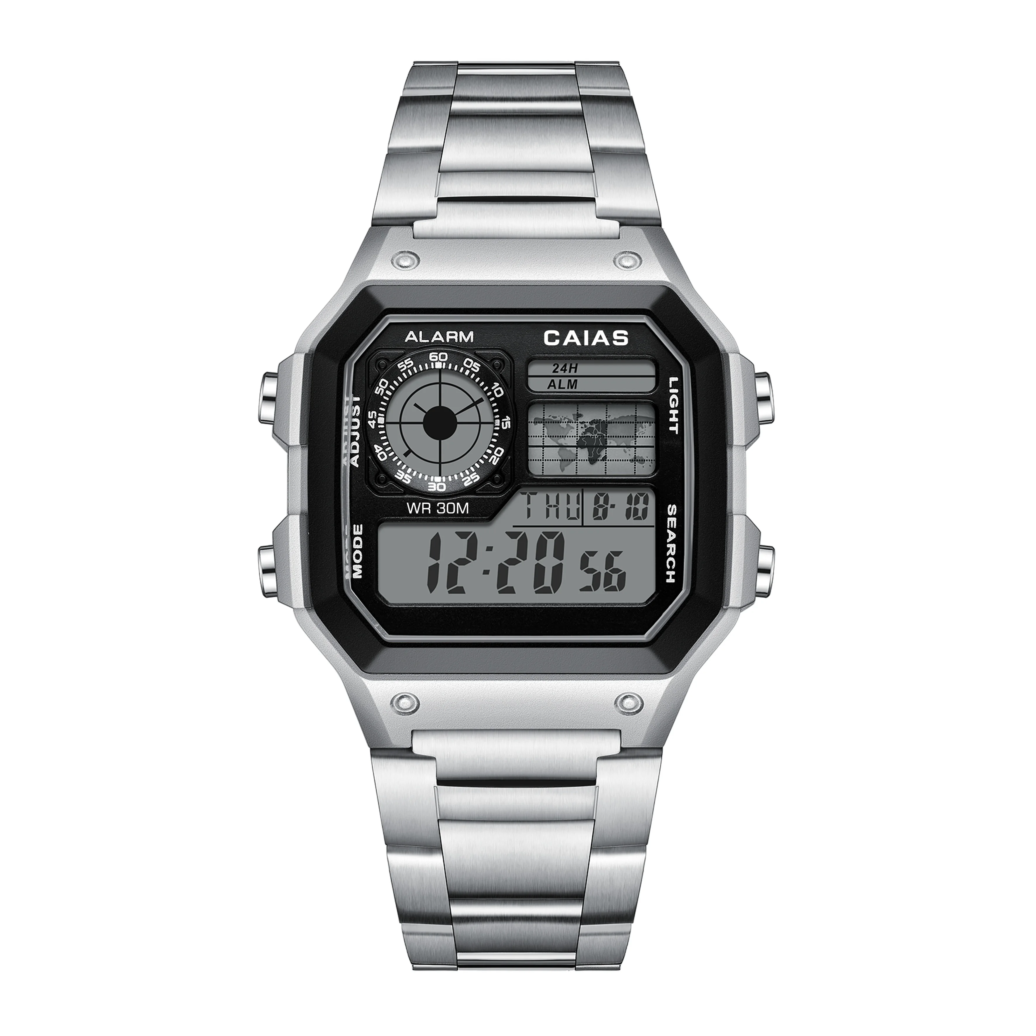 G-SHOSU Unisex 2100 Digital Sports Watch: LED Dual Display, World Time, Full-Featured, Sports-Business Style Watch
G-SHOSU Unisex 2100 Digital Sports Watch: LED Dual Display, World Time, Full-Featured, Sports-Business Style Watch