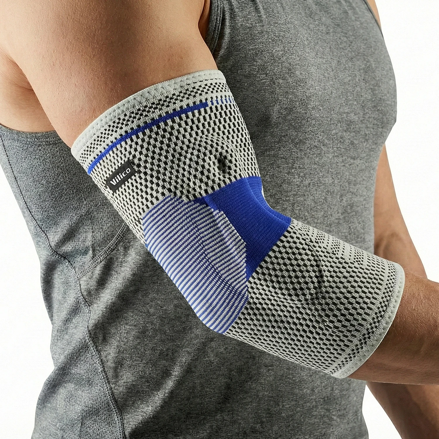 1Pc VILICO 3D Knitted Compression Elbow Sleeve, Breathable Elastic Elbow Support, Unisex Elbow Guard for Tennis Basketball Gym S
1Pc VILICO 3D Knitted Compression Elbow Sleeve, Breathable Elastic Elbow Support, Unisex Elbow Guard for Tennis Basketball Gym S