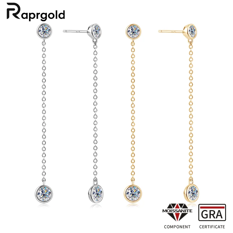 Сертифицированные RAPRGOLD GRA круглые серьги-гвоздики с муассанитом и кисточками для женщин, серьги-гвоздики из стерлингового серебра 925 пробы, ювелирные изделия, подарки
Сертифицированные RAPRGOLD GRA круглые серьги-гвоздики с муассанитом и кисточками для женщин, серьги-гвоздики из стерлингового серебра 925 пробы, ювелирные изделия, подарки