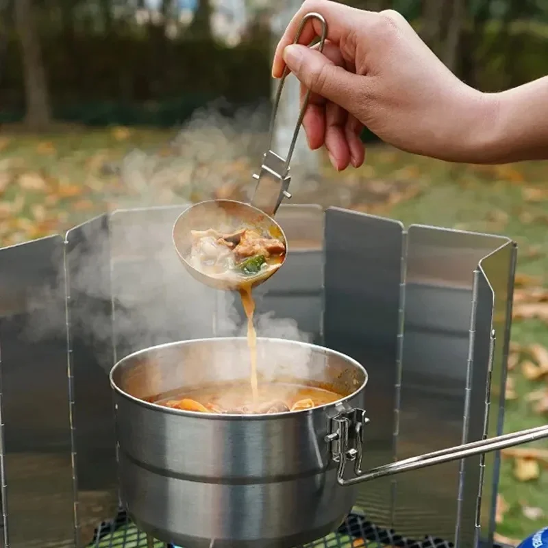 Outdoor Picnic Stainless Steel Dinnerware Hiking Tableware Camping Folding Spoon Foldable Handle Soup Spoon for Fishing Picnic
Outdoor Picnic Stainless Steel Dinnerware Hiking Tableware Camping Folding Spoon Foldable Handle Soup Spoon for Fishing Picnic