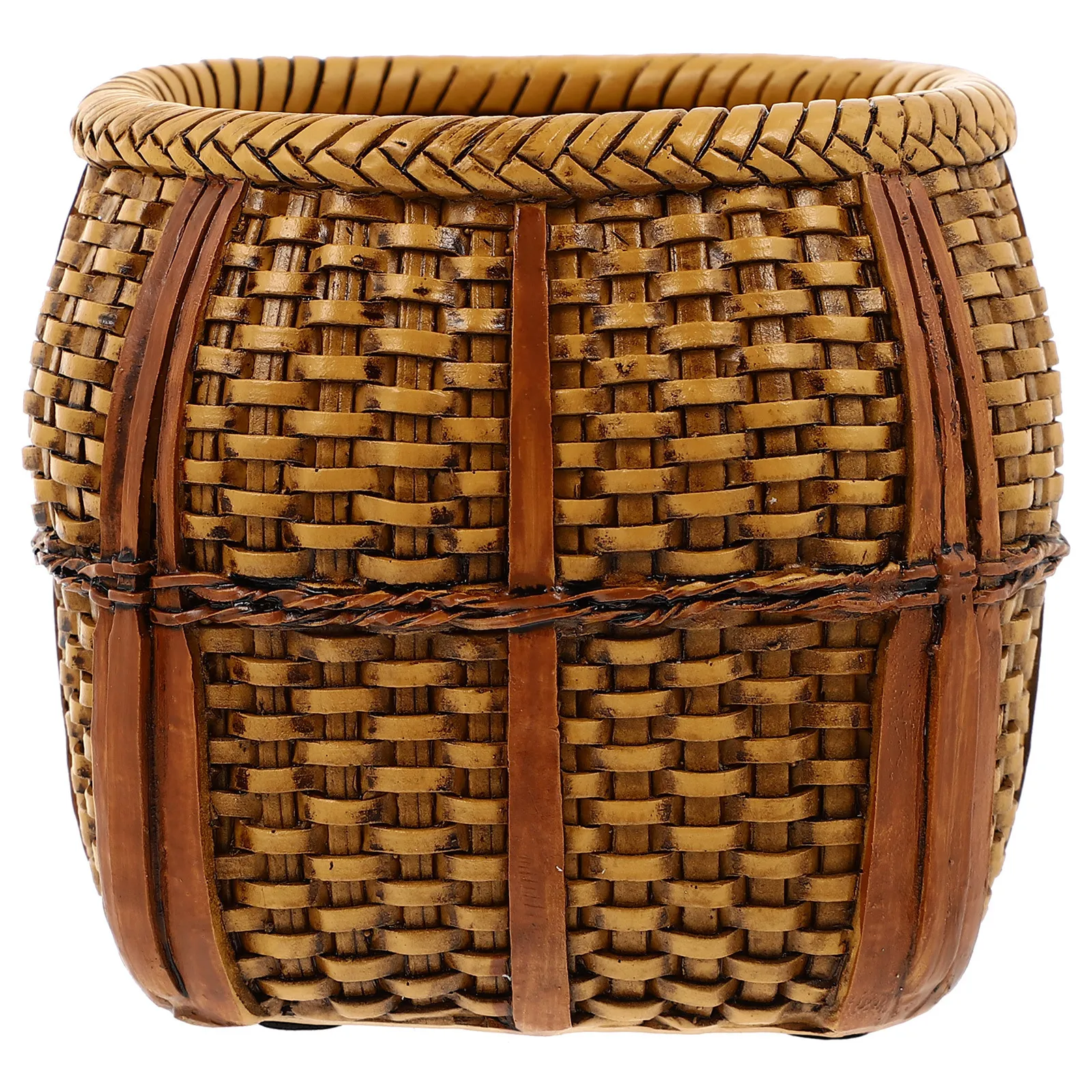 1Pcs Bamboo Resin Storage Basket Fruit Organizer Weaving Basket Sundries Holder Multipurpose Food Storage Container Home 
1Pcs Bamboo Resin Storage Basket Fruit Organizer Weaving Basket Sundries Holder Multipurpose Food Storage Container Home