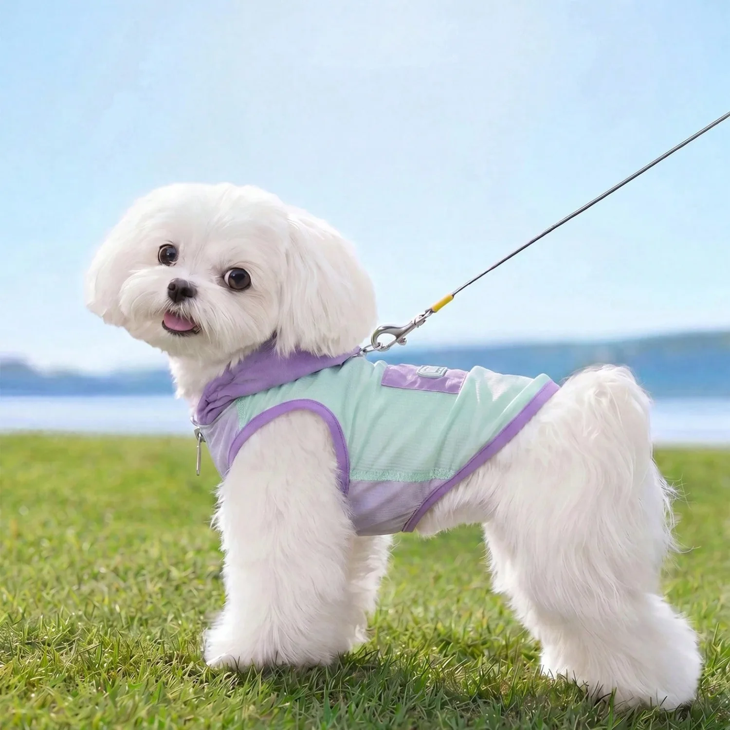 Summer Outdoor Dog Clothes Small Dog Sunscreen Clothes Sleeveless Teddy Vest Sports Style Small Dog T-Shirt With Traction Buckle
Summer Outdoor Dog Clothes Small Dog Sunscreen Clothes Sleeveless Teddy Vest Sports Style Small Dog T-Shirt With Traction Buckle