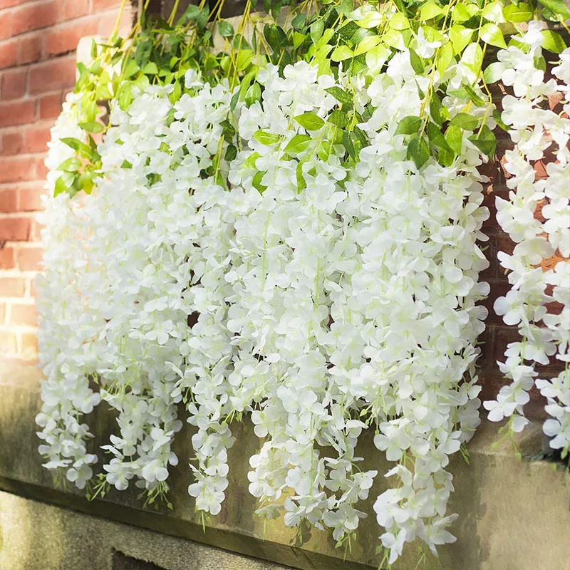 24PCS Artificial Wisteria Flowers Hanging Garland Fake Ivy Vine Flower String for Arch Wedding Party Home Room Decoration Flower
24PCS Artificial Wisteria Flowers Hanging Garland Fake Ivy Vine Flower String for Arch Wedding Party Home Room Decoration Flower