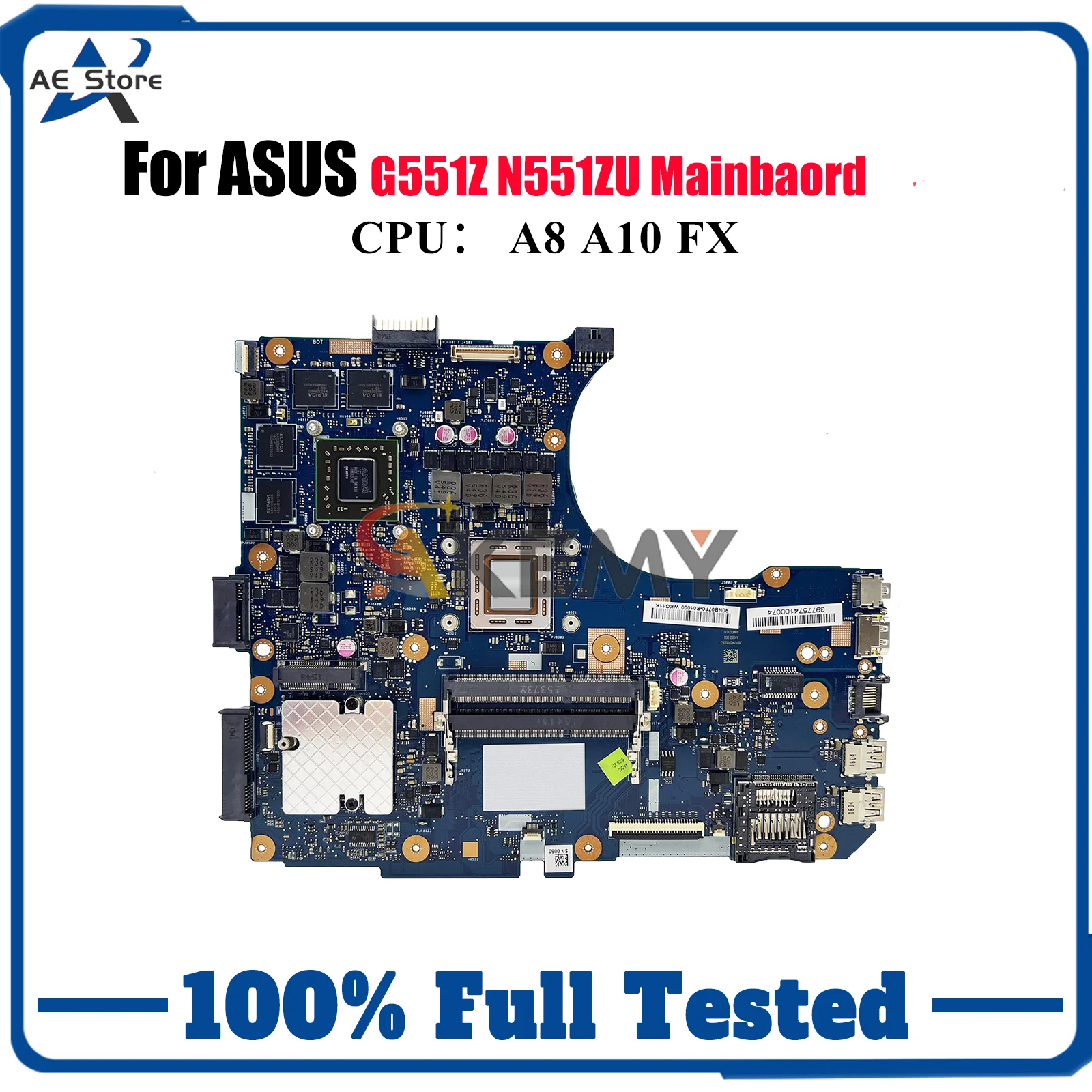N551ZU Laptop Motherboard For ASUS ROG N551Z G551Z N551ZU Notebook Mainboard With A8 A10 FX CPU 100% tests OK fast shipping stk
N551ZU Laptop Motherboard For ASUS ROG N551Z G551Z N551ZU Notebook Mainboard With A8 A10 FX CPU 100% tests OK fast shipping stk