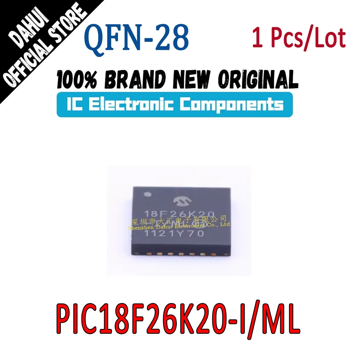 PIC18F26K20-I/ML 18F26K20 -I/ML QFN-28 Microcontroller chip IC Brand New Original In Stock
PIC18F26K20-I/ML 18F26K20 -I/ML QFN-28 Microcontroller chip IC Brand New Original In Stock