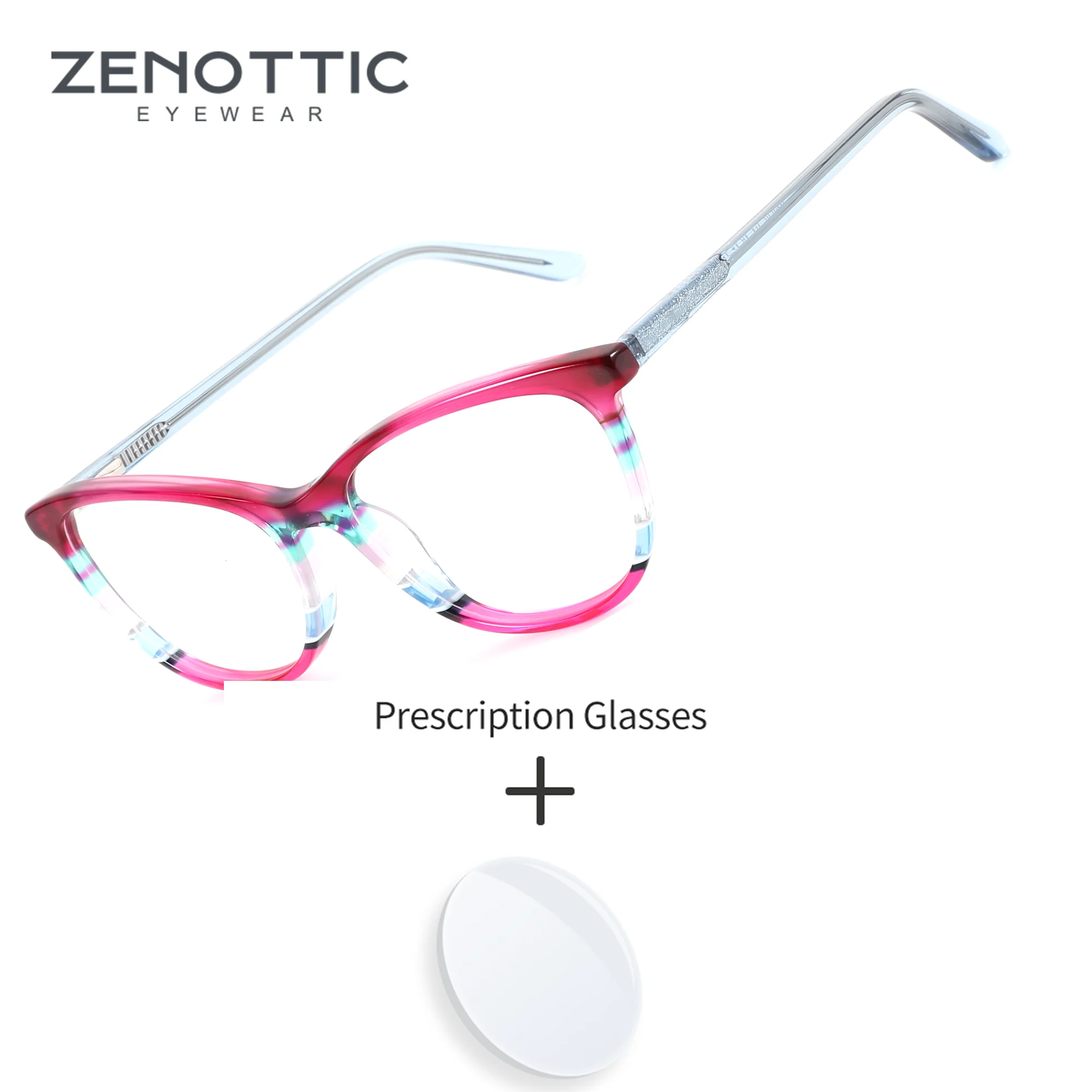 ZENOTTIC Woman Square Handmade Acetate Progressive Multifocal Glasses Anti-Blue Light Photochromic Grey Prescription Eyewear
ZENOTTIC Woman Square Handmade Acetate Progressive Multifocal Glasses Anti-Blue Light Photochromic Grey Prescription Eyewear