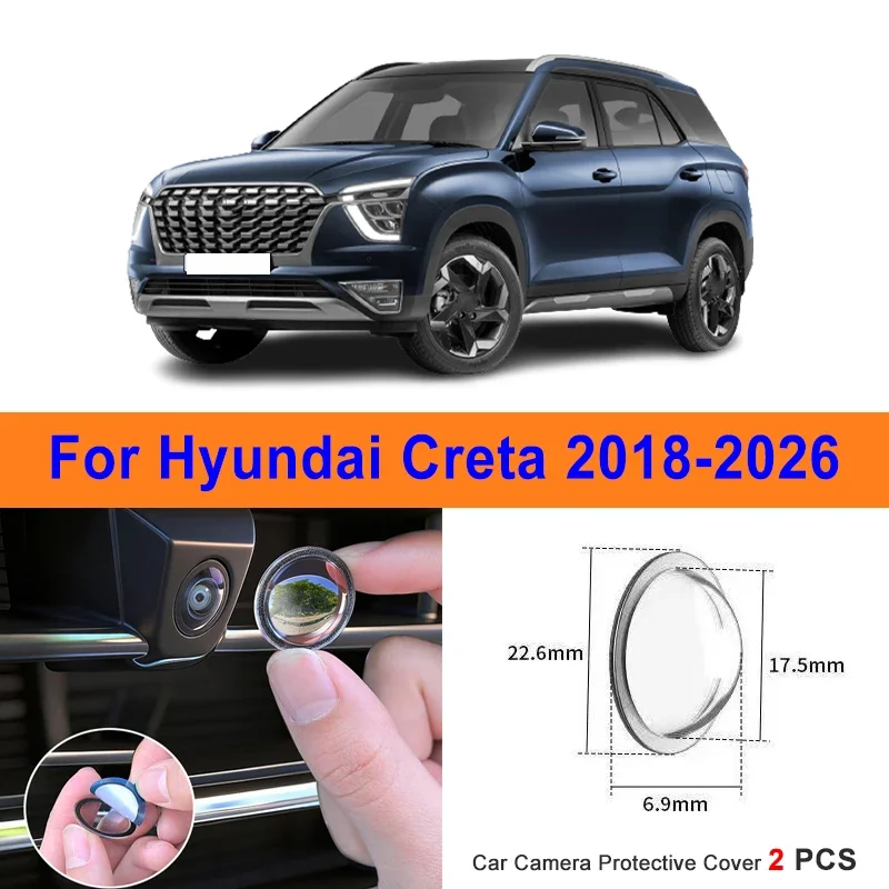 360 Reverse Image Car Camera Cover Anti-Scratch PC Lens Protector Stickers For Hyundai Creta 2018-2026 2Pcs
360 Reverse Image Car Camera Cover Anti-Scratch PC Lens Protector Stickers For Hyundai Creta 2018-2026 2Pcs