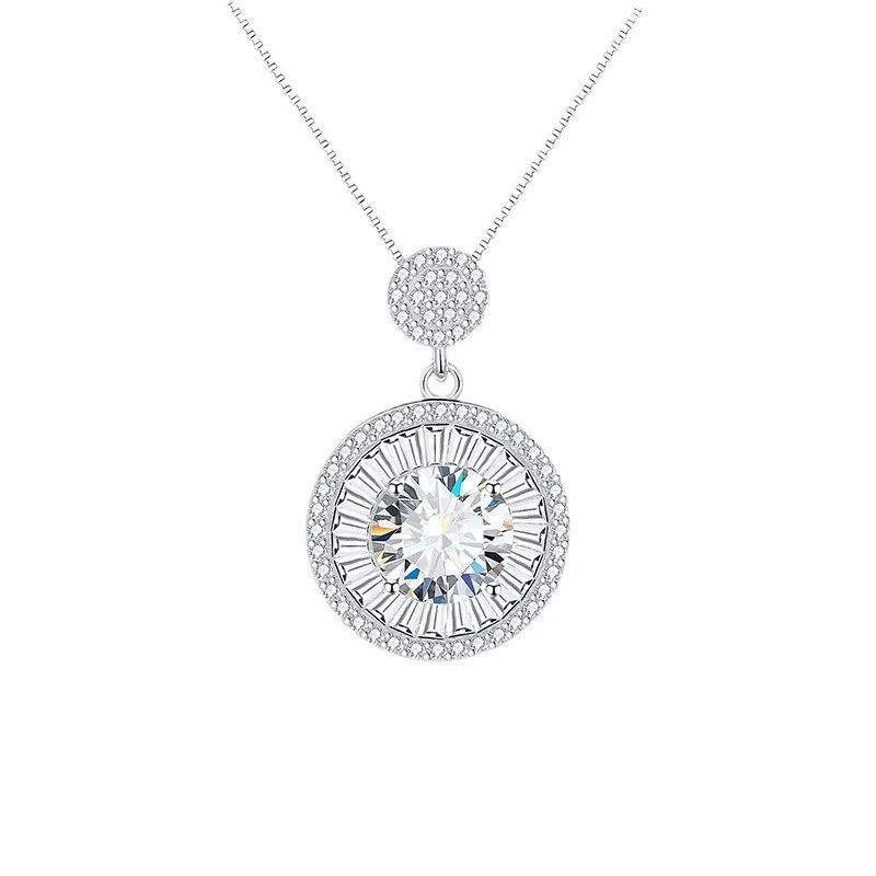 ZFSILVER Fashion Trendy s925 Silver Luxury Moissanite Double Round Necklace For Charm Women Accessories Party Jewelry Gift L-358
ZFSILVER Fashion Trendy s925 Silver Luxury Moissanite Double Round Necklace For Charm Women Accessories Party Jewelry Gift L-358