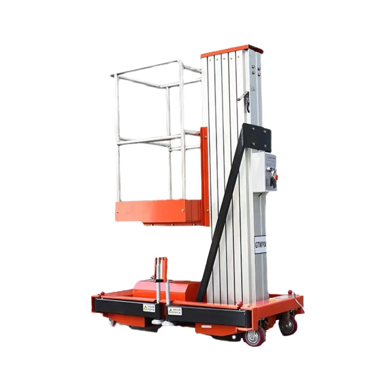 Высотная рабочая платформа по индивидуальному заказу, подъемная платформа из алюминиевого сплава с одной и двойной колонкой, гидравлическое подъемное колесо
Высотная рабочая платформа по индивидуальному заказу, подъемная платформа из алюминиевого сплава с одной и двойной колонкой, гидравлическое подъемное колесо