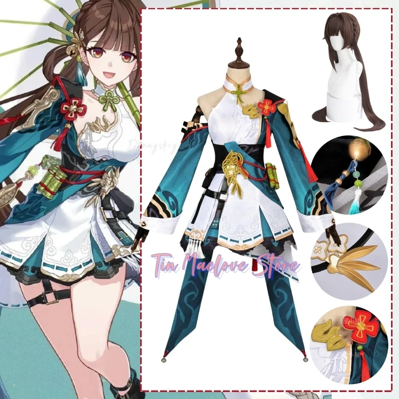 Honkai Impact Li Sushang Cosplay Costume Full Set Uniform Props Accessories Women Halloween Carnival Party Character Costume
Honkai Impact Li Sushang Cosplay Costume Full Set Uniform Props Accessories Women Halloween Carnival Party Character Costume
