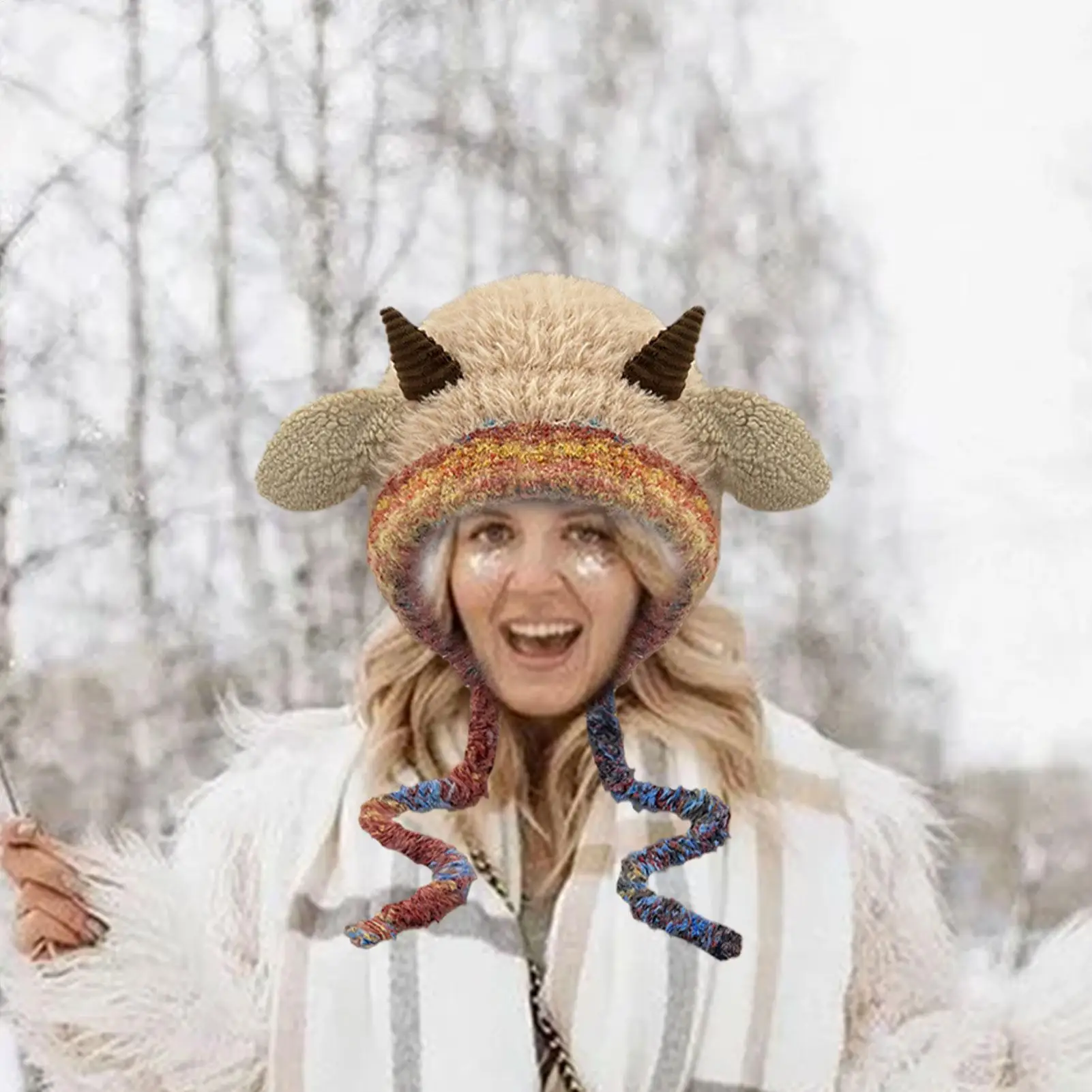 Милая вязаная шапка-бини, теплая зимняя шапка, милая зимняя шапка-капюшон в виде овечки, милые зимние вязаные лыжные шапки с защитой для ушей
Милая вязаная шапка-бини, теплая зимняя шапка, милая зимняя шапка-капюшон в виде овечки, милые зимние вязаные лыжные шапки с защитой для ушей