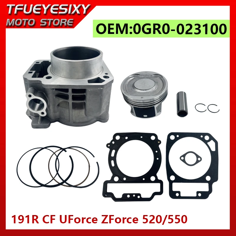 For CF500 CF550 Cforce Zforce Uforce CF 550cc 550 X5HO 191R 500AU ATV Quad UTV U550 0GR0-023100 Cylinder kit piston kit
For CF500 CF550 Cforce Zforce Uforce CF 550cc 550 X5HO 191R 500AU ATV Quad UTV U550 0GR0-023100 Cylinder kit piston kit