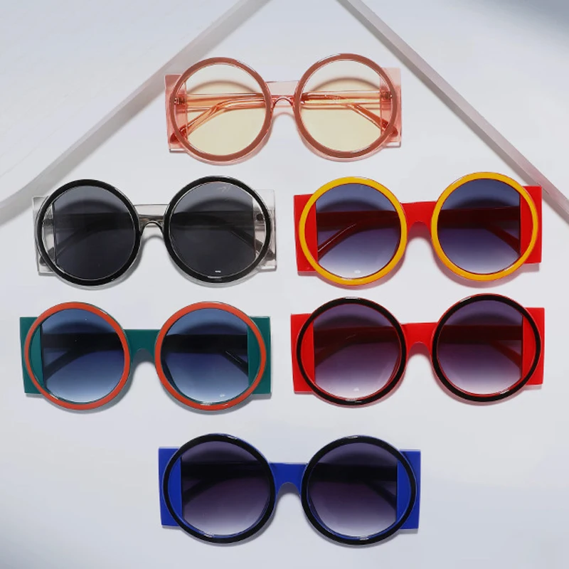 Fashion Oversized Round Sunglasses Colorful Outdoor Sun Shades UV400 Retro Men Trending Gradient Sun Glasses Adult Goggles
Fashion Oversized Round Sunglasses Colorful Outdoor Sun Shades UV400 Retro Men Trending Gradient Sun Glasses Adult Goggles