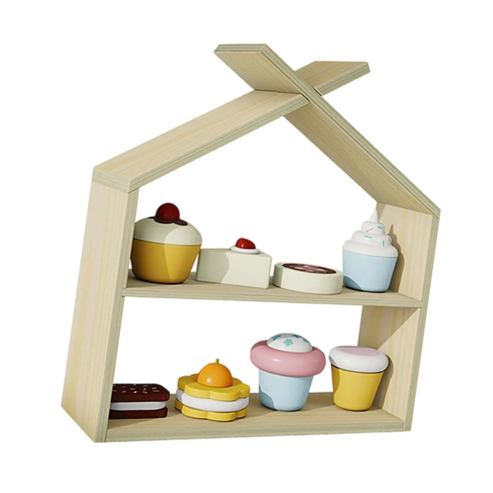 Simulation Kitchen Play Foods Toys Wooden Display Stand Dessert Simulation Preschool Kids Role Play Early Education Playset Gift
Simulation Kitchen Play Foods Toys Wooden Display Stand Dessert Simulation Preschool Kids Role Play Early Education Playset Gift