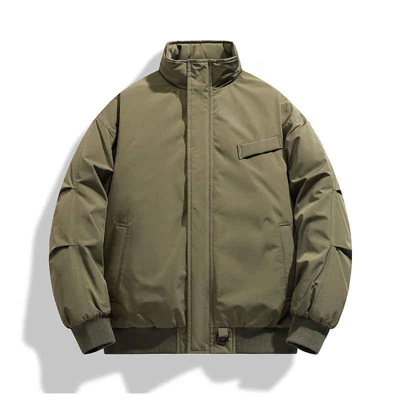 Minimalist Solid Color Jacket For Men Japanese Retro Winter Thickened Cotton Coat Warm Stand Collar Streetwear Minimalist Jacket
Minimalist Solid Color Jacket For Men Japanese Retro Winter Thickened Cotton Coat Warm Stand Collar Streetwear Minimalist Jacket